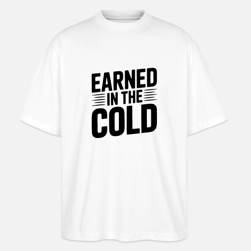 Verdient in der Kälte - Stanley/Stella Oversized Unisex Bio T-Shirt Blaster 2.0 - Weiß