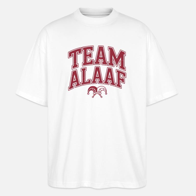 Équipe Alaaf - Carnaval de Cologne - T-shirt bio Blaster 2.0 coupe oversize Stanley/Stella Unisexe - blanc