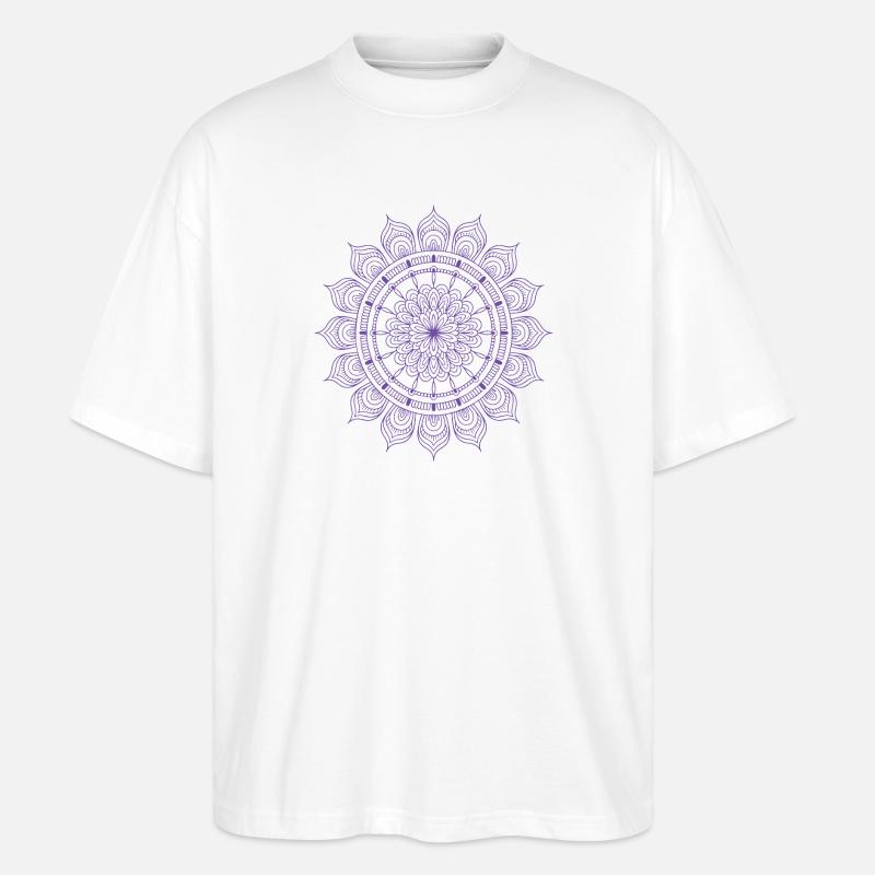 Mandala - Stanley/Stella Oversized Unisex Bio T-Shirt Blaster 2.0 - Weiß