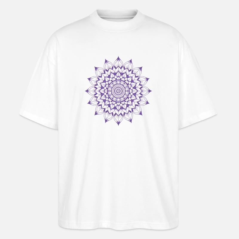 Mandala - Stanley/Stella Oversized Unisex Bio T-Shirt Blaster 2.0 - Weiß