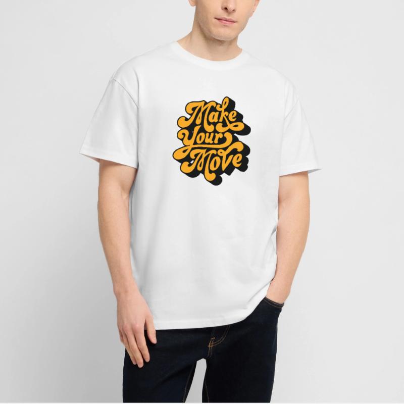 Make Your Move Retro Script Stanley/Stella Oversized Unisex Organic T-shirt Blaster 2.0