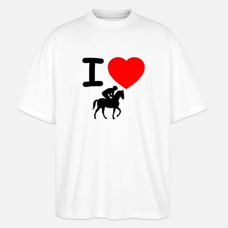 Chevaux - T-shirt bio Blaster 2.0 coupe oversize Stanley/Stella Unisexe - blanc