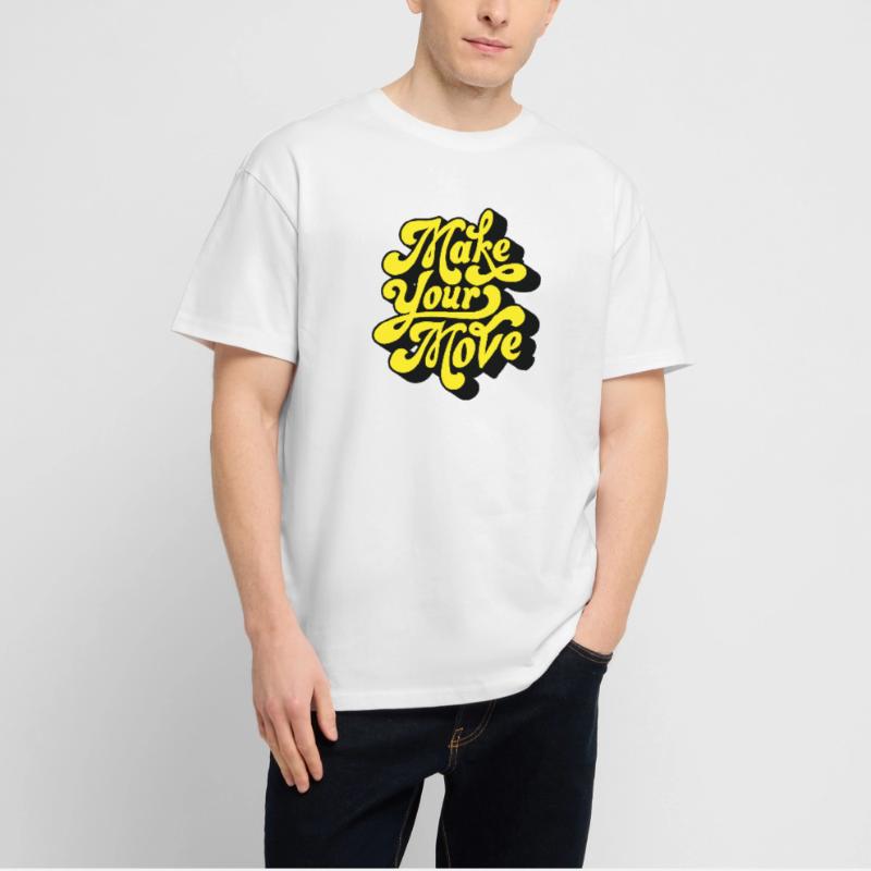 Make Your Move – Neon Script Stanley/Stella Oversized Unisex Organic T-shirt Blaster 2.0