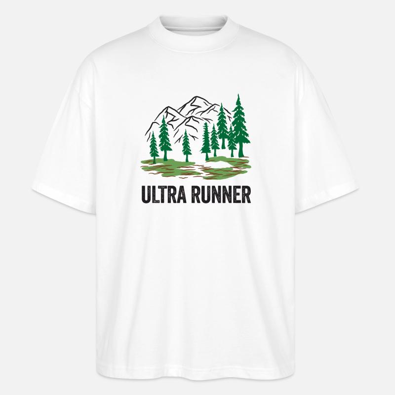 Ultra-Läufer - Stanley/Stella Oversized Unisex Bio T-Shirt Blaster 2.0 - Weiß