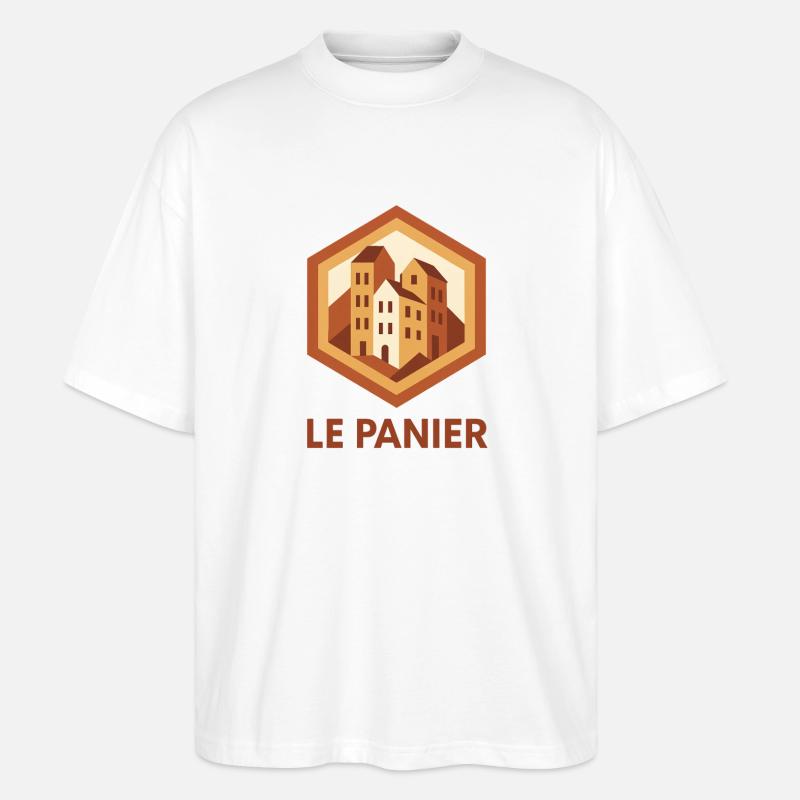 Marseille 13 quartier Le Panier - Stanley/Stella Oversized Unisex Bio T-Shirt Blaster 2.0 - Weiß