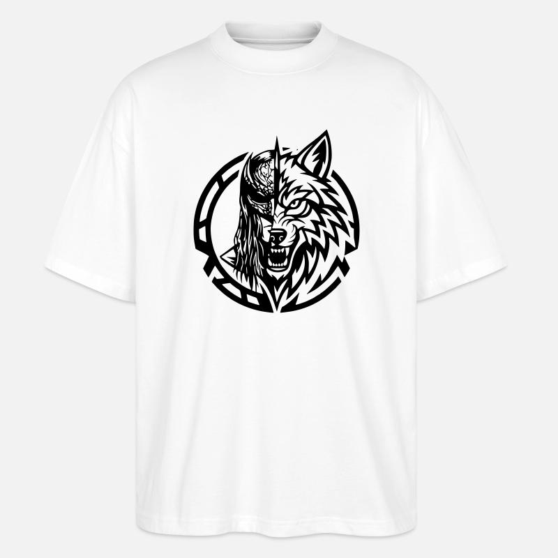 NoxstyllT5 - Stanley/Stella Oversized Unisex Bio T-Shirt Blaster 2.0 - Weiß