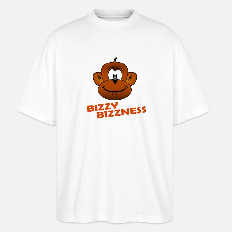 BIZZY BIZZNESS - Stanley/Stella Oversized Unisex Bio T-Shirt Blaster 2.0 - Weiß