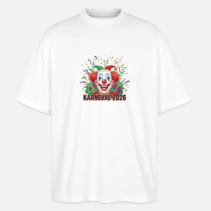 Karneval_2026 - Stanley/Stella Oversized Unisex Bio T-Shirt Blaster 2.0 - Weiß