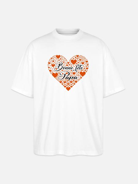 Happy Father's Day - Stanley/Stella Oversized Unisex Organic T-shirt Blaster 2.0 - white