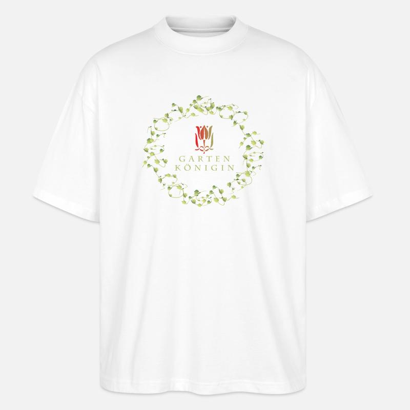 Gartenkoenigin - Stanley/Stella Oversized Unisex Bio T-Shirt Blaster 2.0 - Weiß