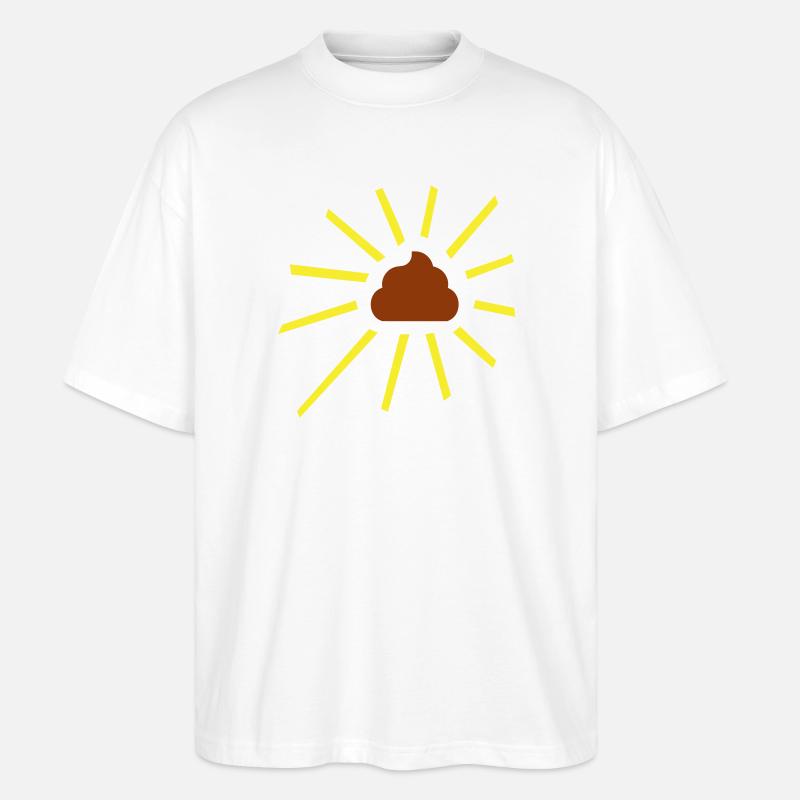 On dirait que du caca - T-shirt bio Blaster 2.0 coupe oversize Stanley/Stella Unisexe - blanc