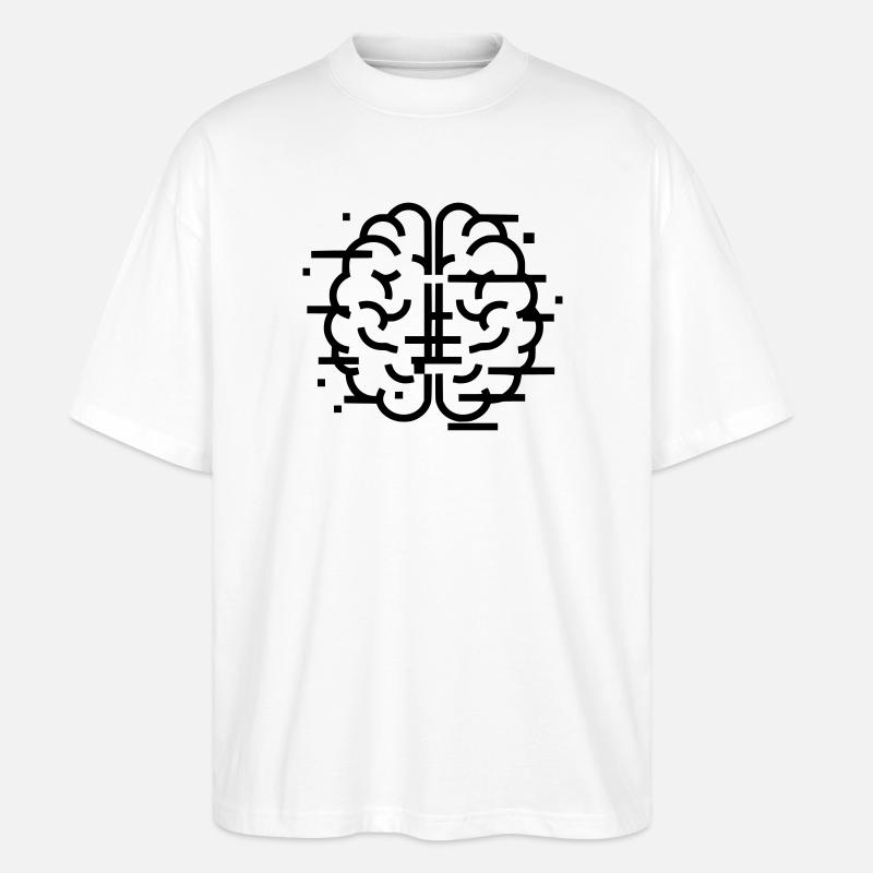 Digital Brain AI Tech - Stanley/Stella Oversized Unisex Organic T-shirt Blaster 2.0 - white