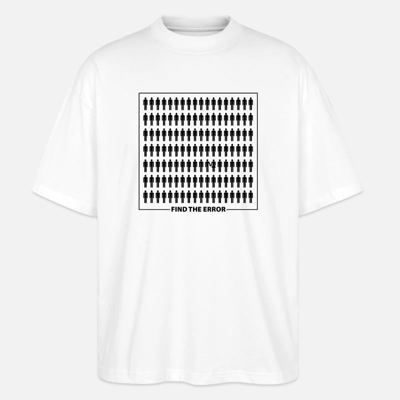 Find the error - Stanley/Stella Oversized Unisex Bio T-Shirt Blaster 2.0 - Weiß