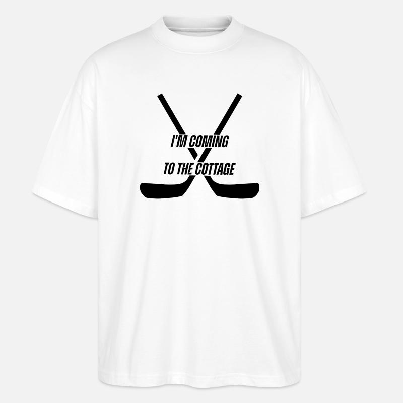 Das Häuschen - Stanley/Stella Oversized Unisex Bio T-Shirt Blaster 2.0 - Weiß