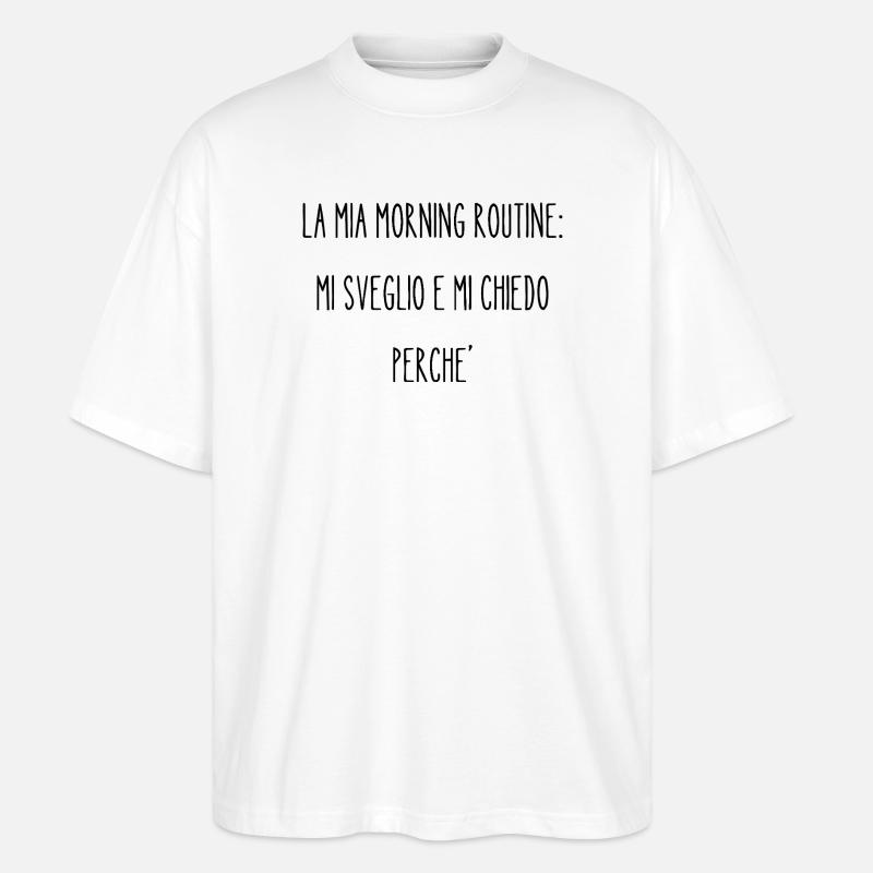 Morning_Routine - T-shirt bio Blaster 2.0 coupe oversize Stanley/Stella Unisexe - blanc