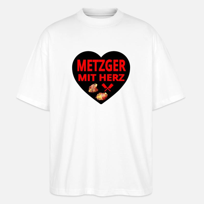 Metzger - Stanley/Stella Oversized Unisex Bio T-Shirt Blaster 2.0 - Weiß