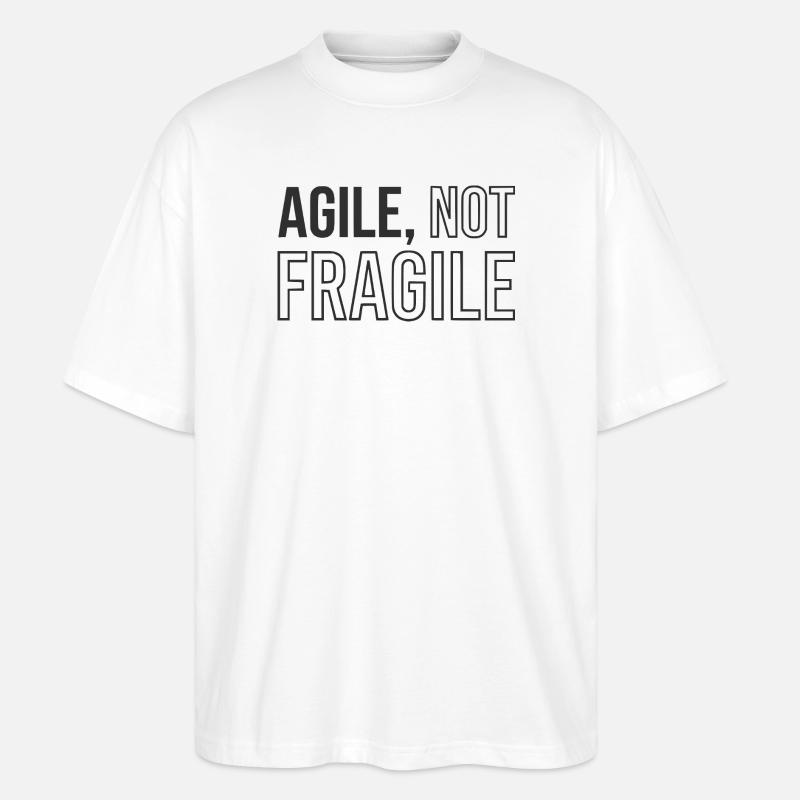 Agile Development, Scrum Agile Coach Tasse - Stanley/Stella Oversized Unisex Bio T-Shirt Blaster 2.0 - Weiß