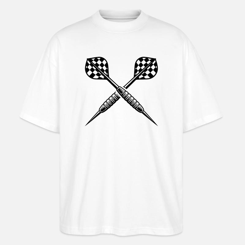 Lancer de fléchettes Fléchettes Fléchettes - T-shirt bio Blaster 2.0 coupe oversize Stanley/Stella Unisexe - blanc