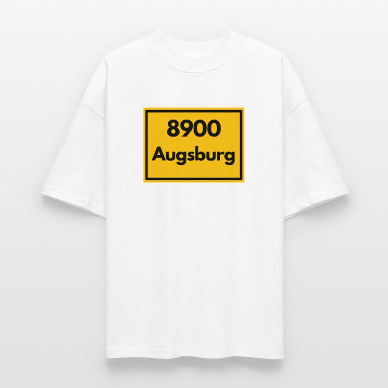 OLD POSTCODE POSTCODE RETRO 8900 AUGSBURG Stanley/Stella Oversized Unisex Organic T-shirt Blaster 2.0