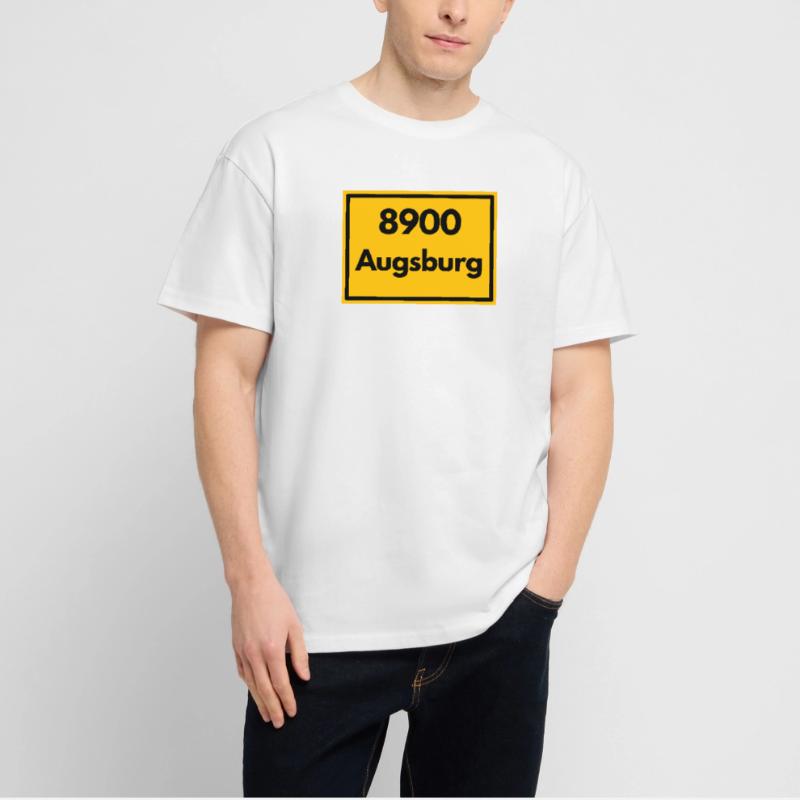 OLD POSTCODE POSTCODE RETRO 8900 AUGSBURG Stanley/Stella Oversized Unisex Organic T-shirt Blaster 2.0