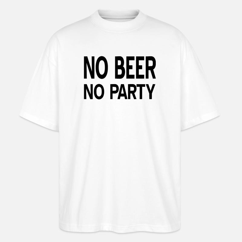 Bier - Stanley/Stella Oversized Unisex Bio T-Shirt Blaster 2.0 - Weiß