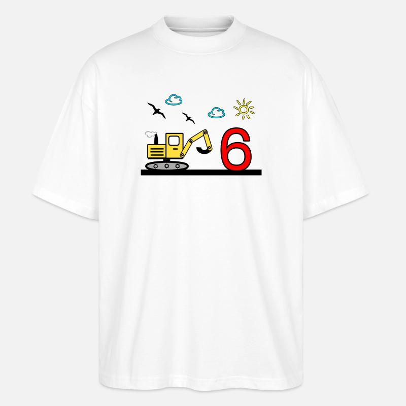 Bagger - Stanley/Stella Oversized Unisex Bio T-Shirt Blaster 2.0 - Weiß