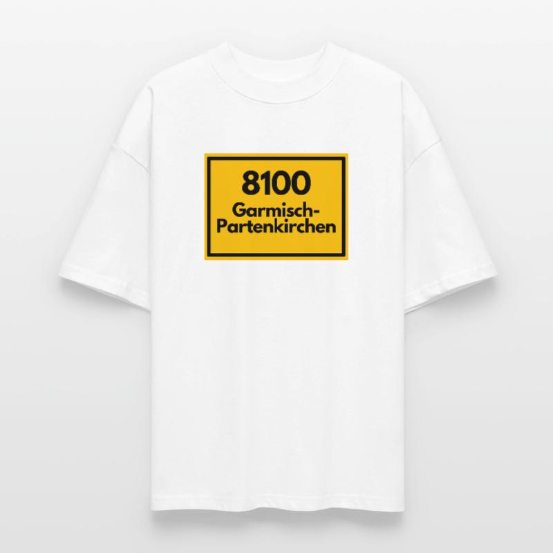 OLD POSTCODE POSTCODE 8100 GARMISCH-PARTENKIRCHEN Stanley/Stella Oversized Unisex Organic T-shirt Blaster 2.0