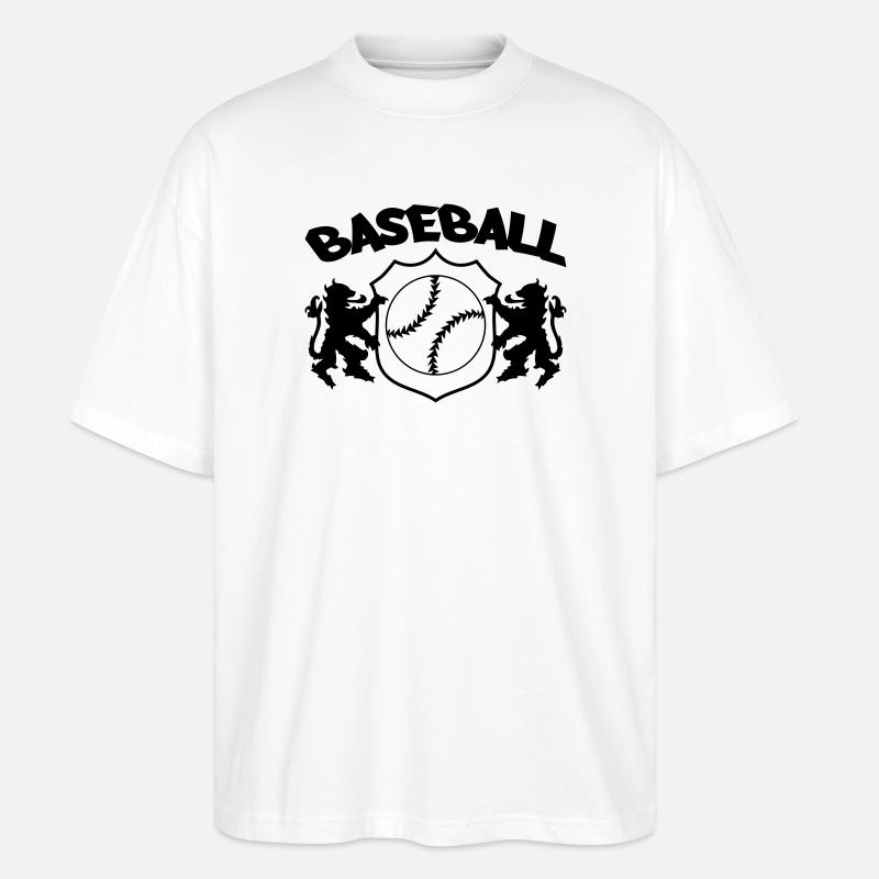 Baseball Logo - Stanley/Stella Oversized Unisex Bio T-Shirt Blaster 2.0 - Weiß