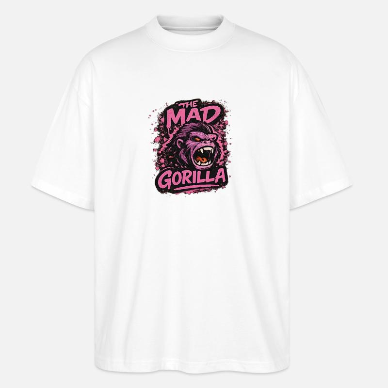 Der wütende Gorilla - Stanley/Stella Oversized Unisex Bio T-Shirt Blaster 2.0 - Weiß