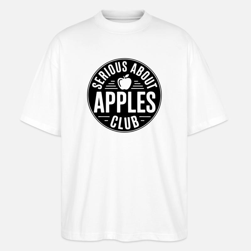 Äpfel - Serious about apples club - Stanley/Stella Oversized Unisex Bio T-Shirt Blaster 2.0 - Weiß