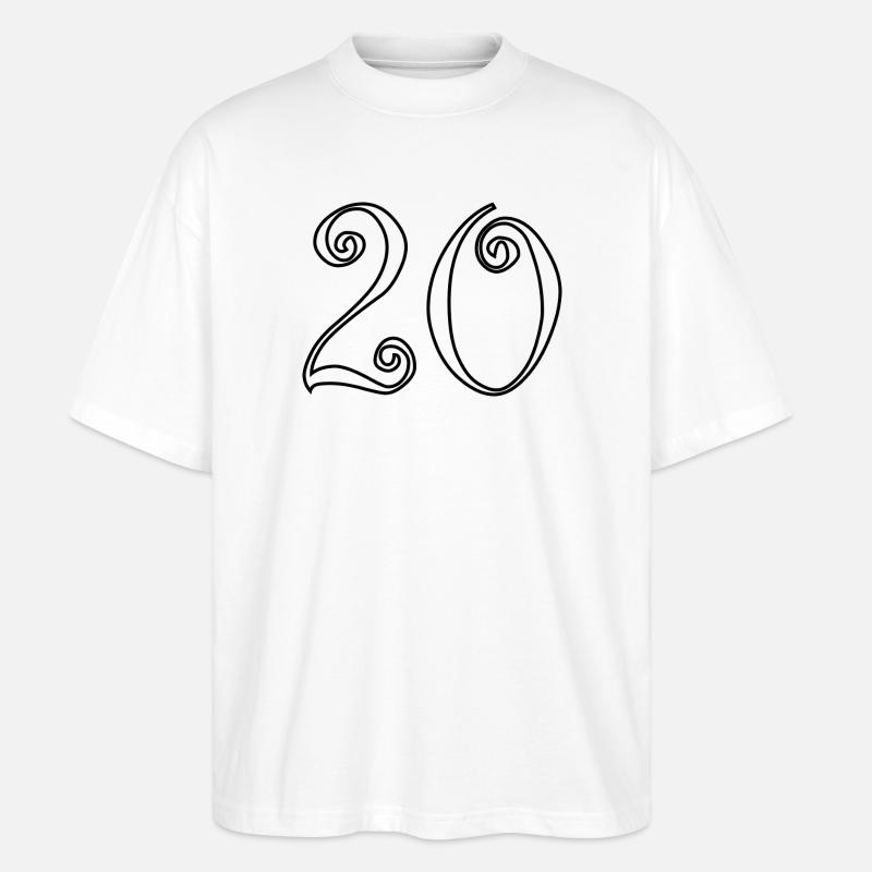 ANNIVERSAIRE. HAPPY BIRTHDAY. JOYEUX ANNIVERSAIRE. - T-shirt bio Blaster 2.0 coupe oversize Stanley/Stella Unisexe - blanc