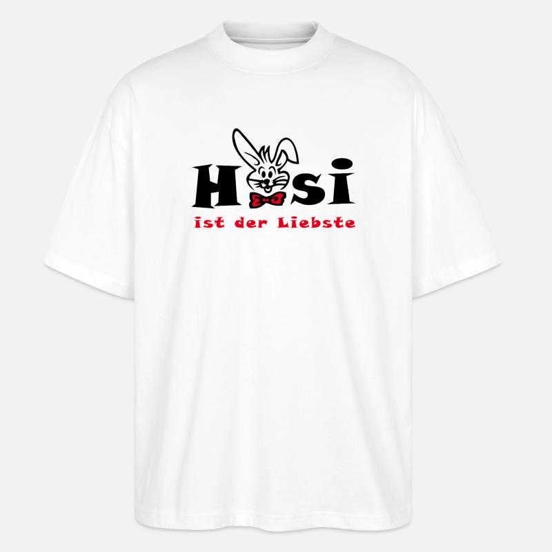 Bunny est la plus chère Easter - T-shirt bio Blaster 2.0 coupe oversize Stanley/Stella Unisexe - blanc