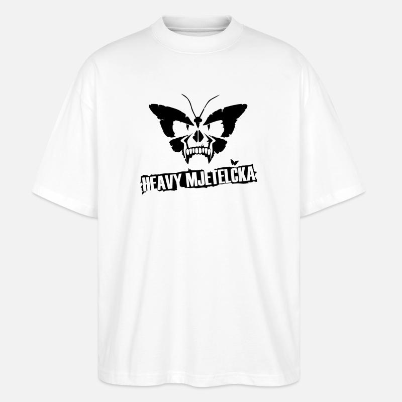 HEAVY MJETELČKA - Stanley/Stella Oversized Unisex Bio T-Shirt Blaster 2.0 - Weiß