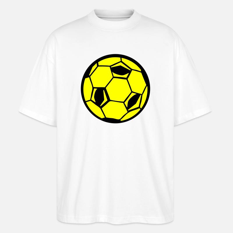Fotball - Stanley/Stella Blaster 2.0 Økologisk Oversized Unisex T-skjorte - hvit