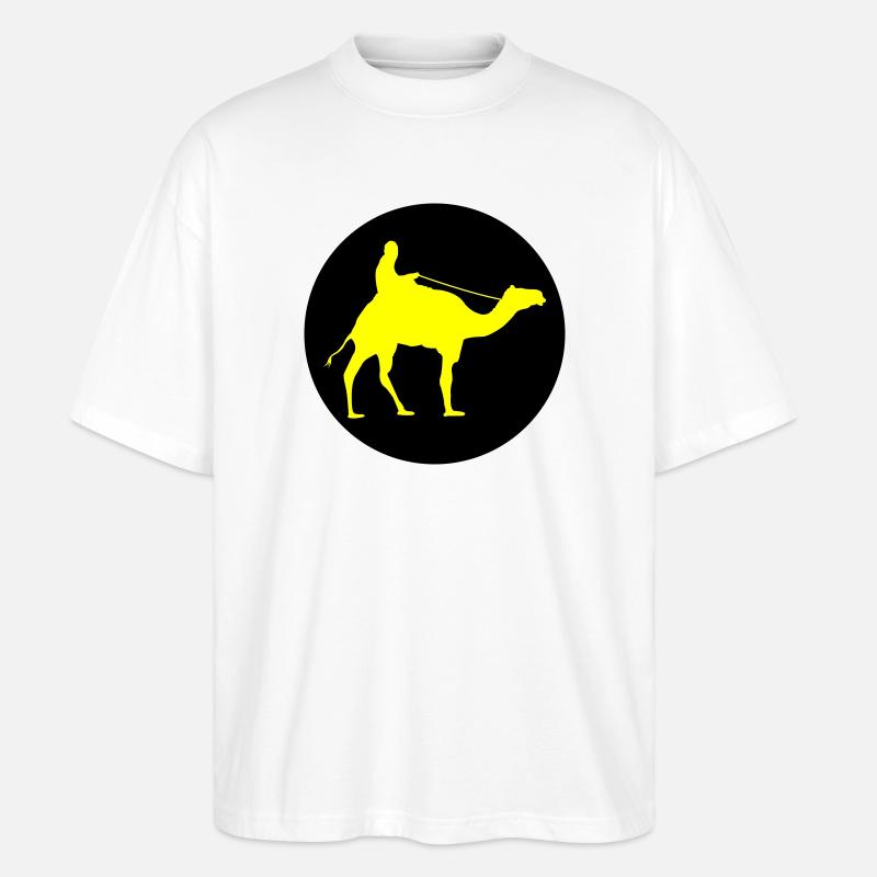camel_ride_02 - Stanley/Stella Oversized Unisex Bio T-Shirt Blaster 2.0 - Weiß