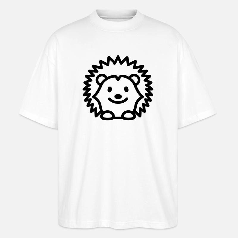 hérisson - T-shirt bio Blaster 2.0 coupe oversize Stanley/Stella Unisexe - blanc