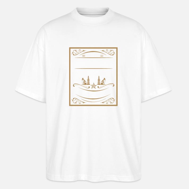 Ölfeld Ehefrau Bohrinsel Ölbohrinsel - Stanley/Stella Oversized Unisex Bio T-Shirt Blaster 2.0 - Weiß