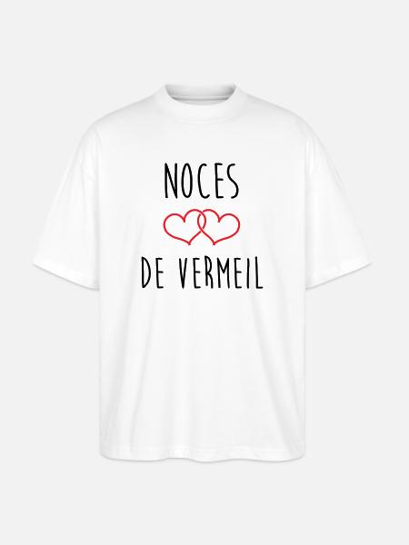 Vermeil-Hochzeit 45 Jahre Ehe - Stanley/Stella Oversized Unisex Bio T-Shirt Blaster 2.0 - Weiß