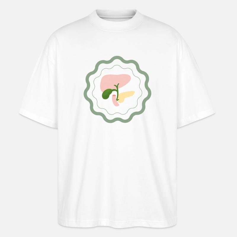 Modèle anatomique - T-shirt bio Blaster 2.0 coupe oversize Stanley/Stella Unisexe - blanc