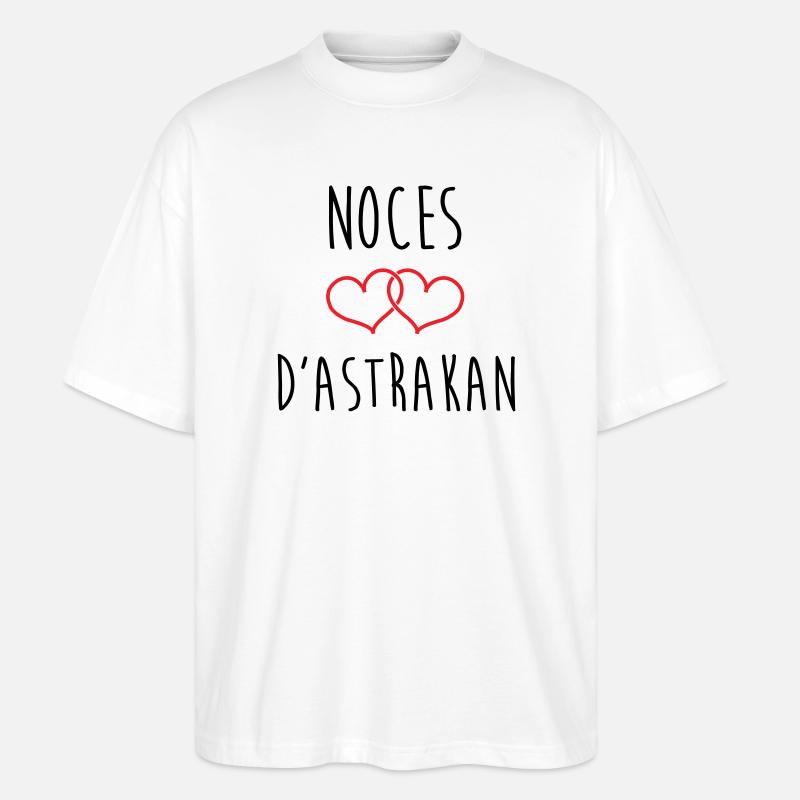 Anniversaire Mariage - Noces d'Astrakan (64 ans) - T-shirt bio Blaster 2.0 coupe oversize Stanley/Stella Unisexe - blanc