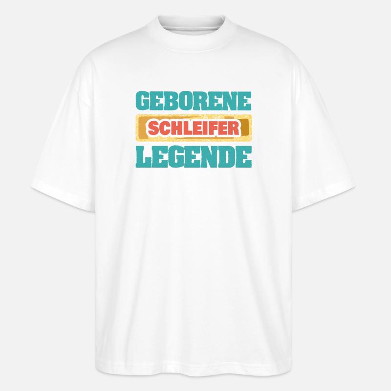 Legend Grinder - Stanley/Stella Oversized Unisex Organic T-shirt Blaster 2.0 - white