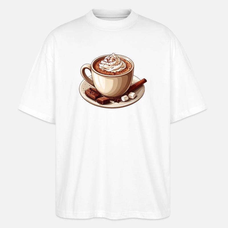 cacao - T-shirt bio Blaster 2.0 coupe oversize Stanley/Stella Unisexe - blanc