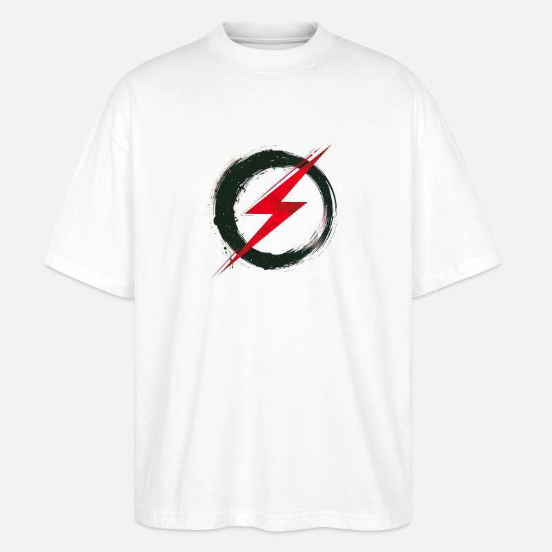 Digital Freedom - Retro Future Art - Stanley/Stella Oversized Unisex Bio T-Shirt Blaster 2.0 - Weiß