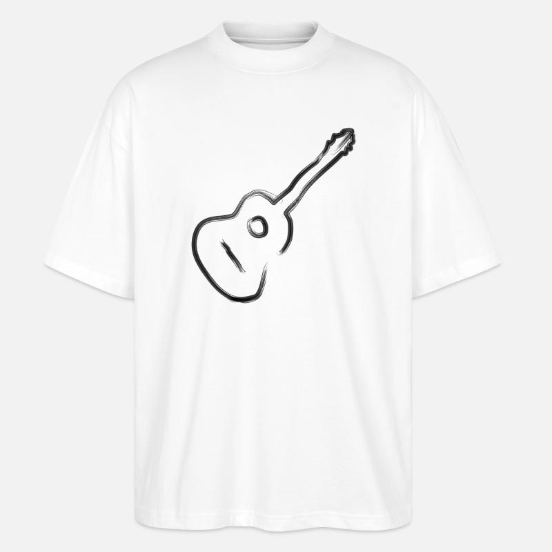 Don du guitariste guitariste - T-shirt bio Blaster 2.0 coupe oversize Stanley/Stella Unisexe - blanc