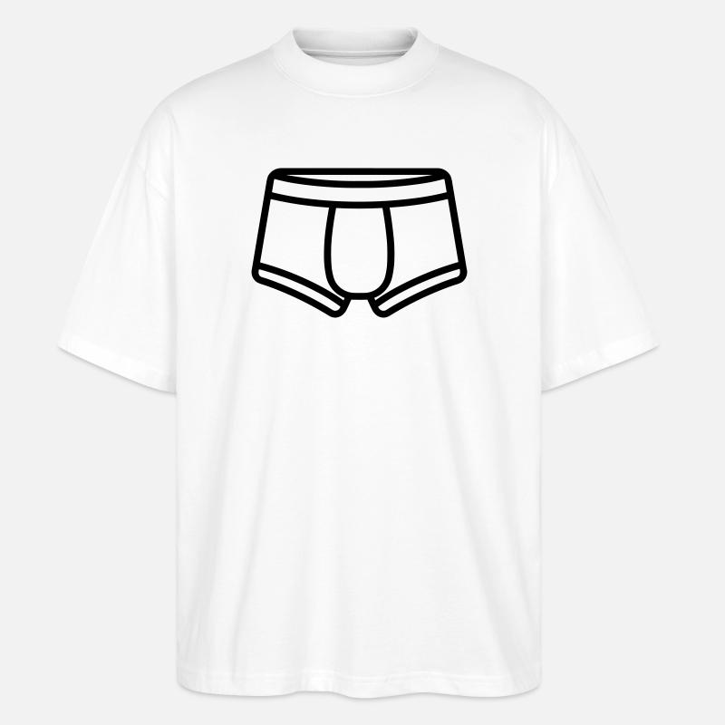 Boxershorts - Stanley/Stella Oversized Unisex Bio T-Shirt Blaster 2.0 - Weiß