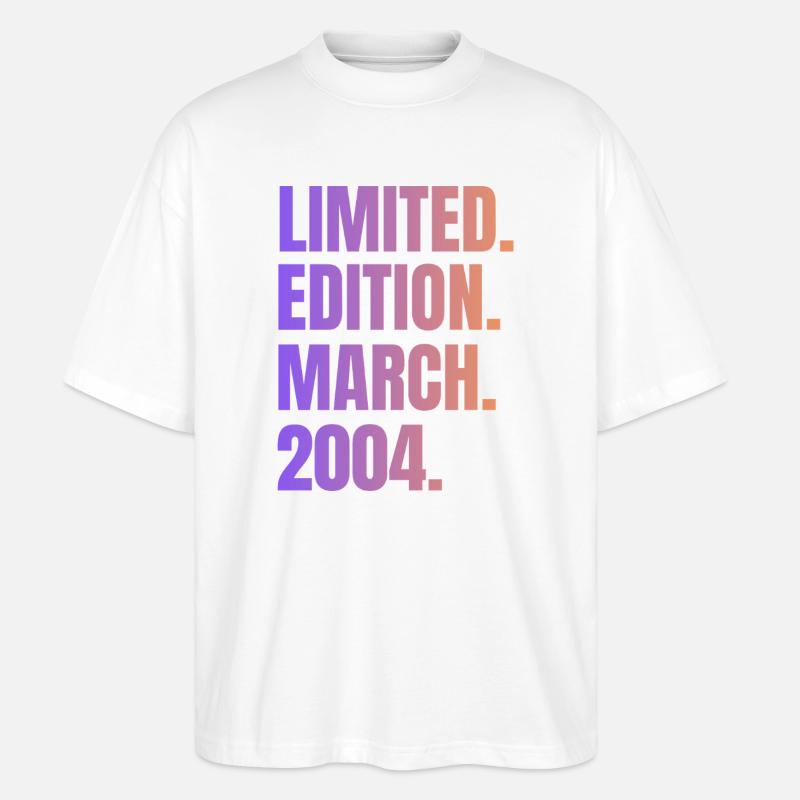 Édition Limitée Mars 2004 - T-shirt bio Blaster 2.0 coupe oversize Stanley/Stella Unisexe - blanc