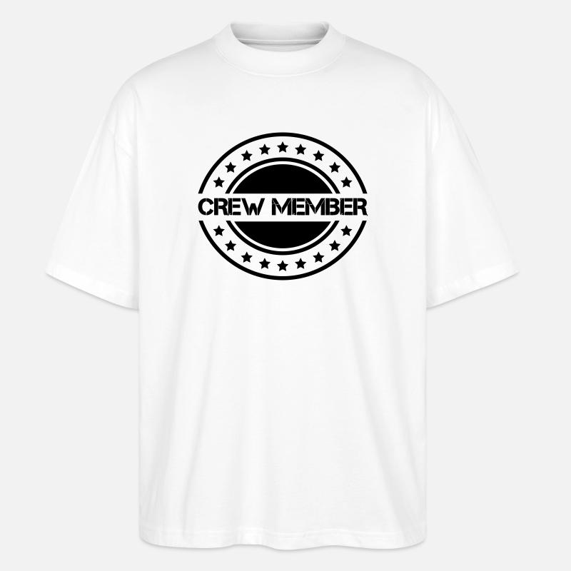crew_member_sterne - T-shirt bio Blaster 2.0 coupe oversize Stanley/Stella Unisexe - blanc