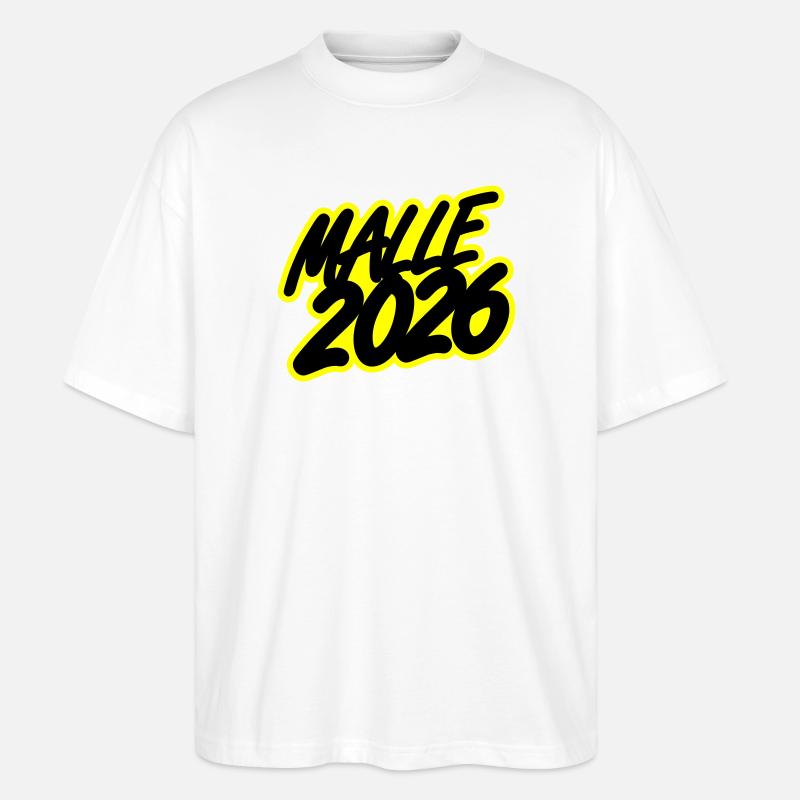 Malle 2026 - Stanley/Stella Oversized Unisex Bio T-Shirt Blaster 2.0 - Weiß