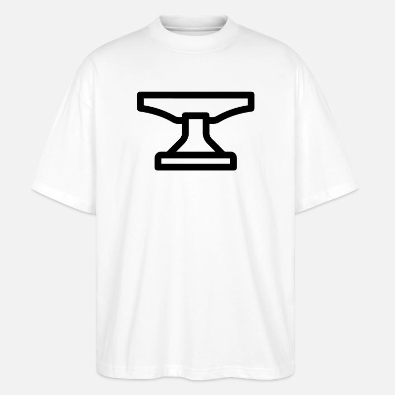 Amboss - Stanley/Stella Oversized Unisex Bio T-Shirt Blaster 2.0 - Weiß