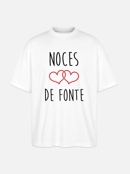 Fonte-Hochzeit 73 Jahre Ehe - Stanley/Stella Oversized Unisex Bio T-Shirt Blaster 2.0 - Weiß